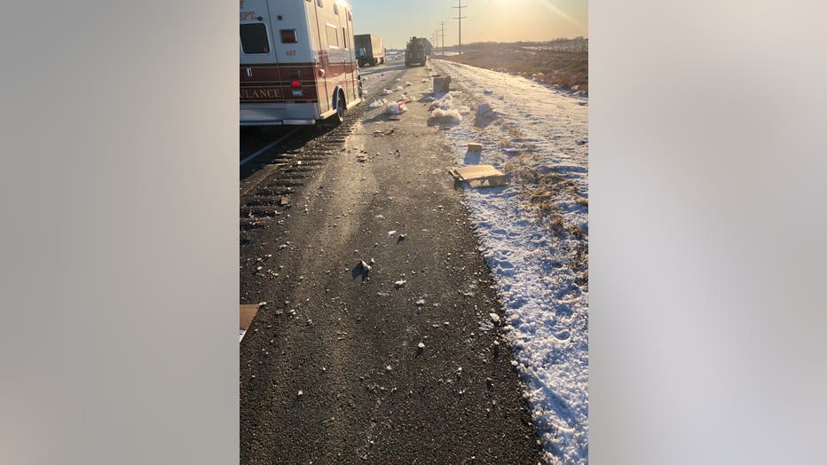 Debris on I-94