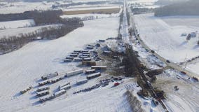 Train derailment closes Highway 12 in western Wisconsin