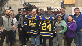 Waseca hockey team wears 'Matson' jerseys to honor injured officer