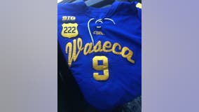 MSHSL approves new Waseca Hockey jerseys featuring patch with Officer Matson's badge number