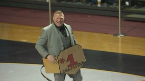 Gophers honor former wrestler, WWE star Brock Lesnar for 20th anniversary of NCAA championship