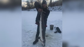 Teen reels in massive sturgeon on lake in Pine County, Minnesota