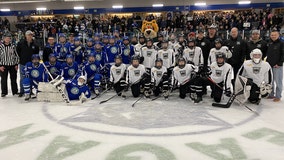 Minnesota Wild surprises peewee hockey teams in Eagan