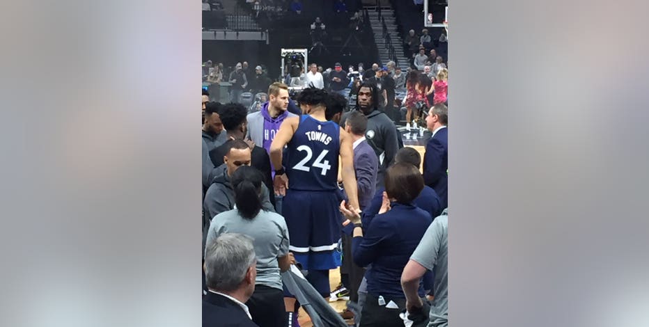 KAT wears number 24 jersey, addresses emotional Target Center crowd to  honor Kobe Bryant