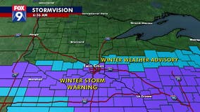 Snow falls in Twin Cities as Winter Storm Warning continues through Sunday