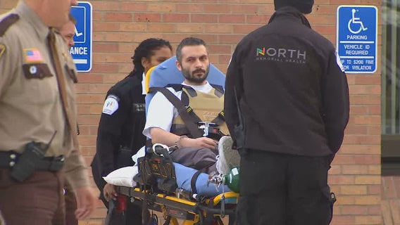 Man charged in Waseca police officer shooting wheeled out on gurney after first court appearance