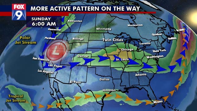 More active weather pattern likely on the way
