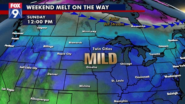 A weekend melt is on the way