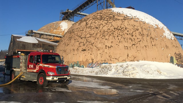 Officials investigate fire at Upper Harbor Terminal site in Minneapolis