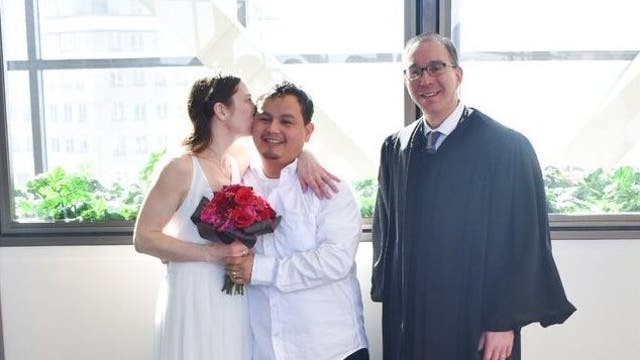 Couples celebrate Valentine's Day with free weddings at Hennepin County Government Center