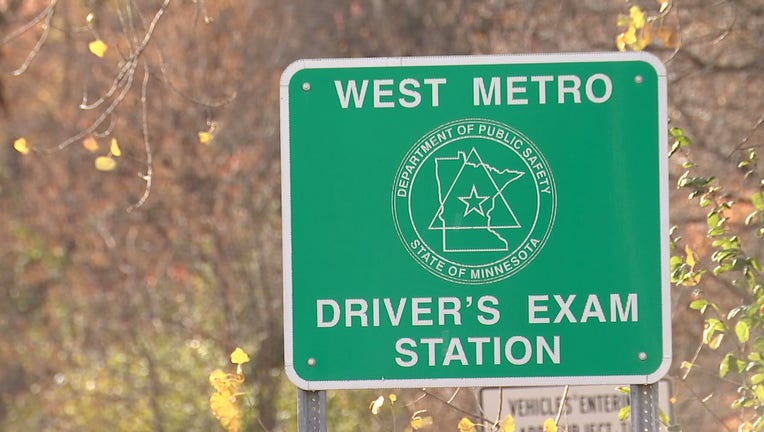 A driver's exam station in the west Twin Cities metro area.