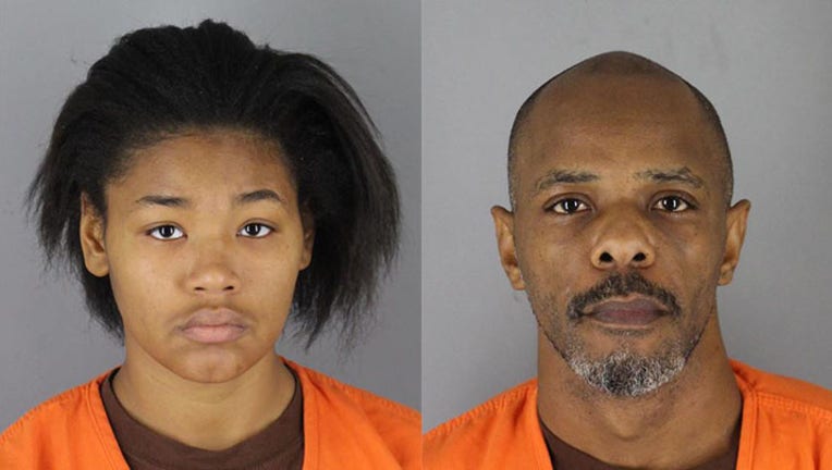 Mug shots for Daseanna Williams and Clarence Carter Jr.