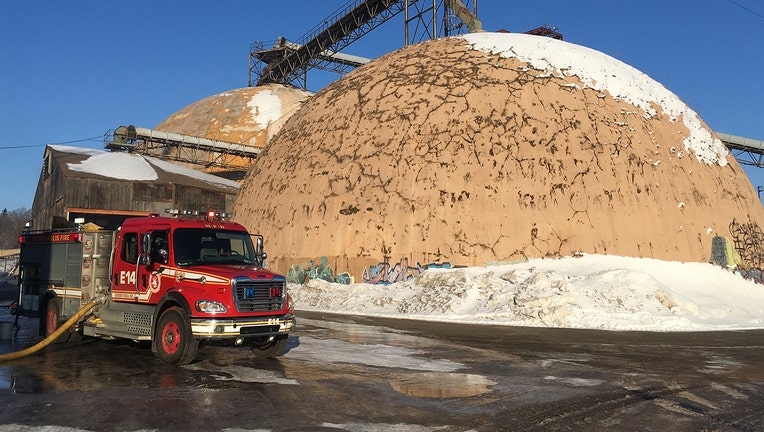 Fire at Upper Harbor Terminal