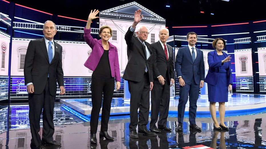 3df9c6fa-Democratic Presidential Candidates Debate In Las Vegas Ahead Of Nevada Caucuses