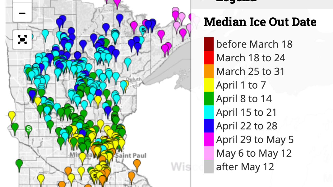 Ice out! Some Minnesota lakes have already declared icefree conditions