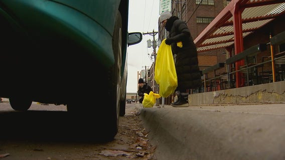 North Loop neighbors spend Saturday cleaning up trash, litter revealed during snow melt
