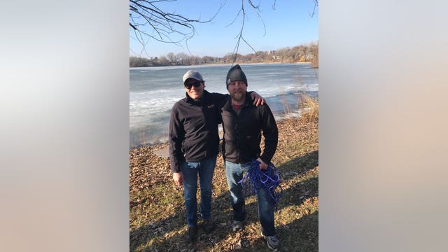 2 good Samaritans rescue snowshoer who fell through ice in Bloomington