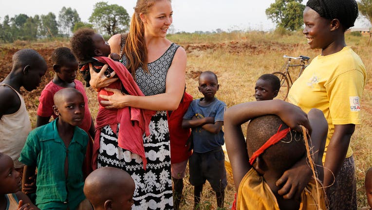 Peace Corps worker in Uganda.