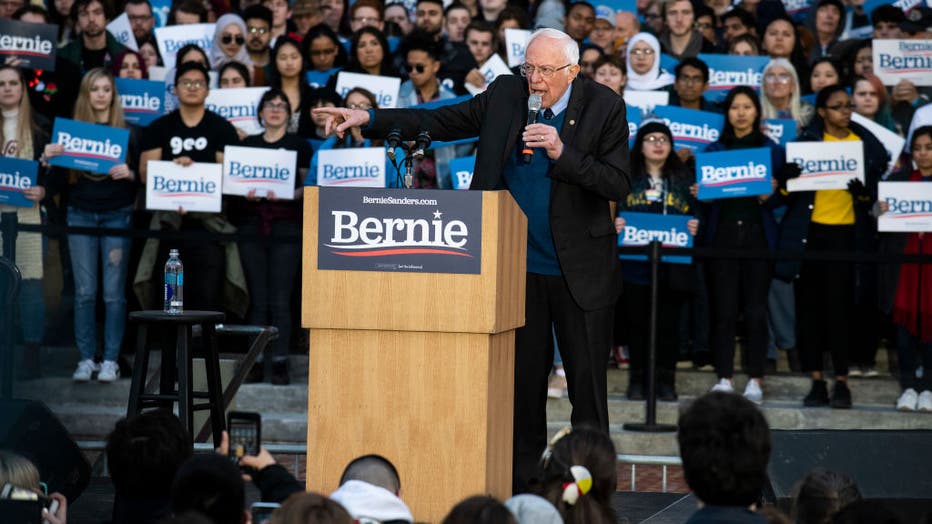 5b5c3f80-Presidential Candidate Bernie Sanders Campaigns Across Michigan Ahead Of Primary