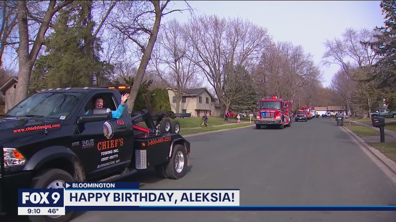 Positive Moments: Tow truck and fire department join birthday parade