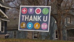 Edina, Minnesota family selling 'Thank U' signs to give back to heroes of COVID-19 pandemic