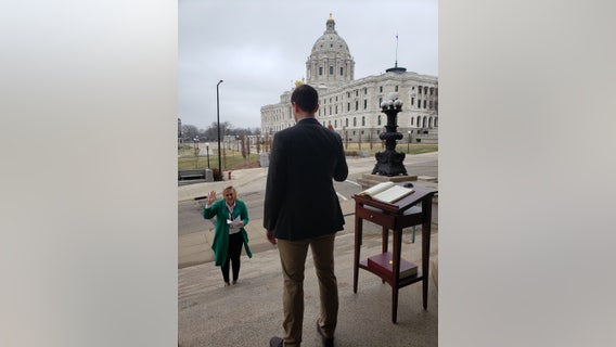 Minnesota's newest attorney sworn in curbside due to COVID-19