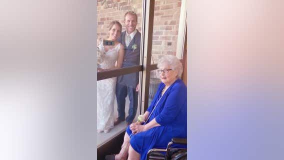 Minnesota woman shares special wedding day moment with grandmother amid COVID-19 pandemic