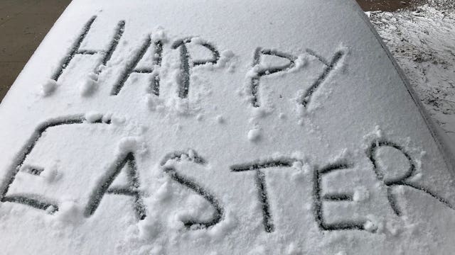 Snow totals: Minneapolis, St. Paul measure 5 inches after Easter Sunday snowstorm