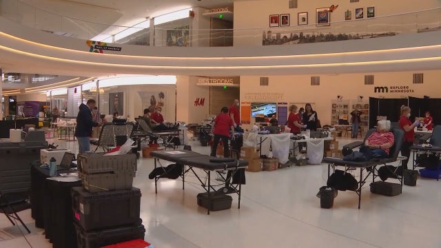 No shopping, just donating: Mall of America hosts blood drives