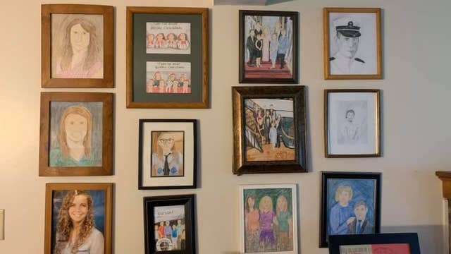 Massachusetts woman pranks parents, replaces family photos with 'terrible' crayon drawings