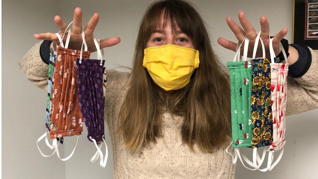 Gophers rower Natalie Stratton making Covid-19 masks for hospitals with athletic career over