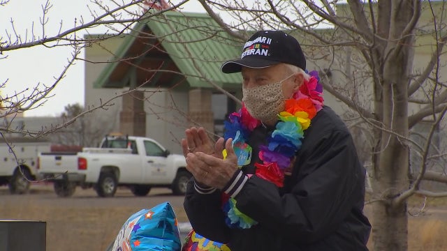 WWII veteran celebrates 100th birthday in North Branch, Minnesota