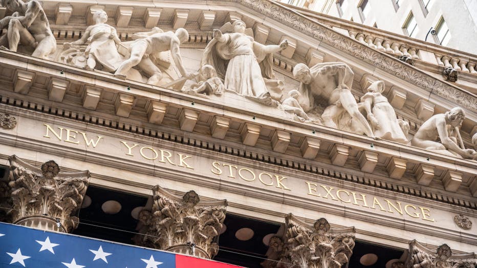 A view of the New York Stock Exchange, or NYSE, which is the