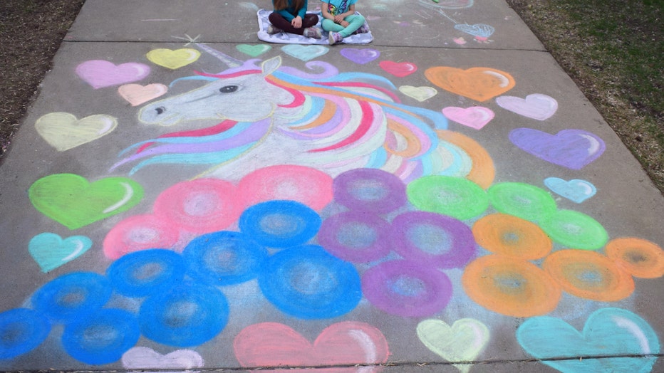 sidewalk art