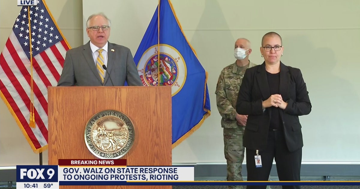 Minnesota governor says state is taking lead of response to riots in ...