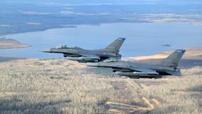 148th Fighter Wing doing F-16 Fourth of July flyovers near Duluth