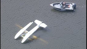 2 rescued after float plane capsizes during take off on Lino Lakes, Minnesota lake