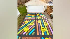 50 hours and 18 gallons of paint later, Richfield man completes driveway mural