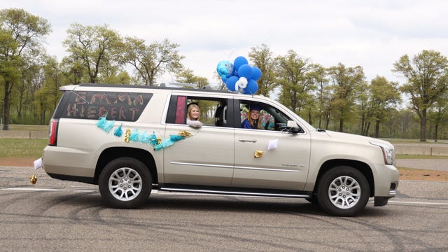 Brainerd High School celebrates graduation with procession at Brainerd International Raceway