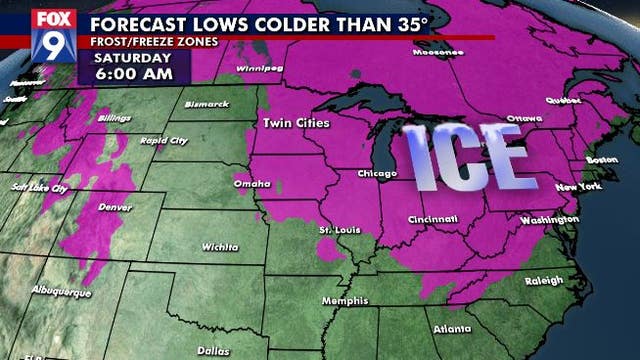 A late season frost/freeze is likely on the way