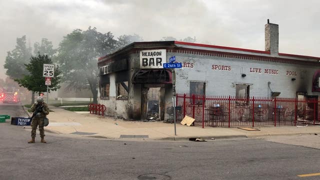 South Minneapolis still burning Friday morning after night of protests, riots over death of George Floyd