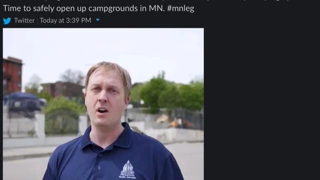 Northern Minnesota senator slammed for equating homeless camp to recreational camping