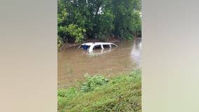 Man, 70, dies after driving onto flooded road near Baldwin, Wisconsin Monday morning