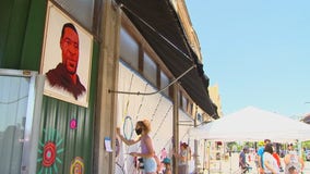 Art teachers help transform exteriors of boarded-up Uptown businesses