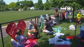 Students, teachers create George Floyd tribute on Richfield fence