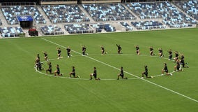 Minnesota United takes knee at Allianz Field to show solidarity against racism, injustice