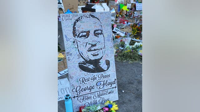 A memorial for victims of law enforcement killings in Minneapolis