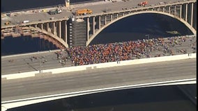 Protesters shut down traffic, march onto I-35W bridge in Minneapolis in response to unrest in Ethiopia