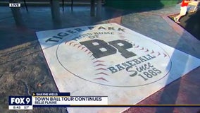 It's Tigers vs. Tigers in Belle Plaine, Minnesota for FOX 9 Town Ball Tour finale