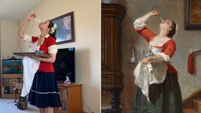 Montrose, Minnesota woman uses extra time at home to recreate masterpieces